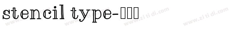 stencil type字体转换